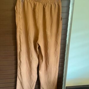 Small pants like a rust color.  Lighting has the color wrong